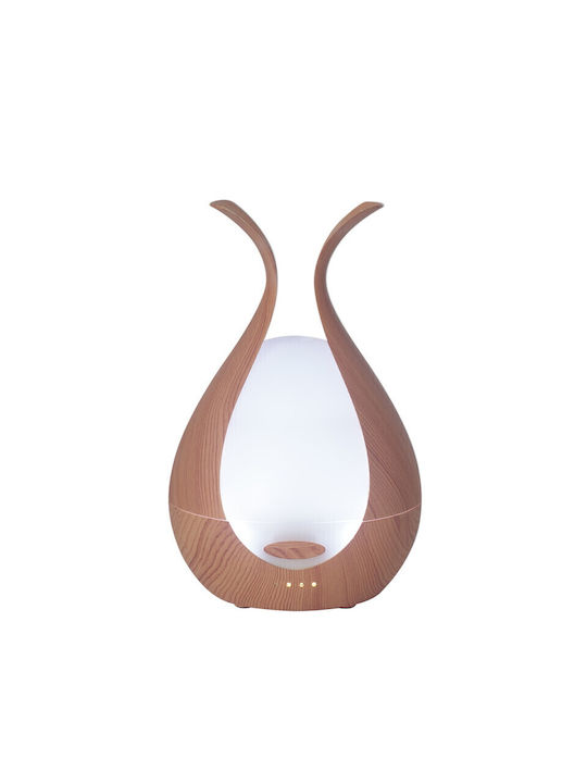 Sixu Lumini LED Dispozitiv de aromaterapie Ultrasonic cu temporizator Maro 200ml