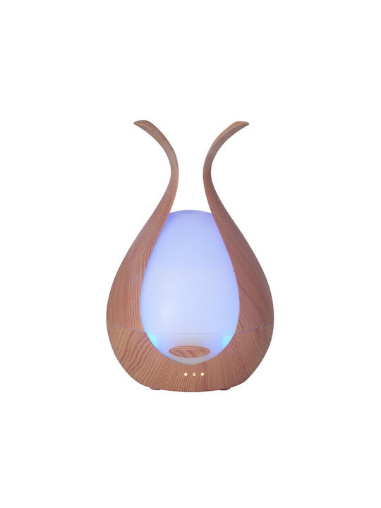 Sixu Lumini LED Dispozitiv de aromaterapie Ultrasonic cu temporizator Maro 200ml