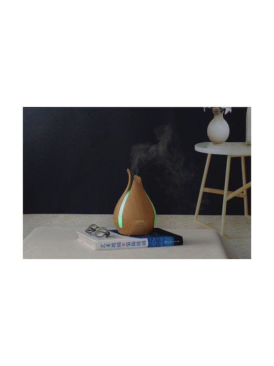 Sixu LED Aromatherapie-Diffusor Ultraschall mit Timer Braun 200ml