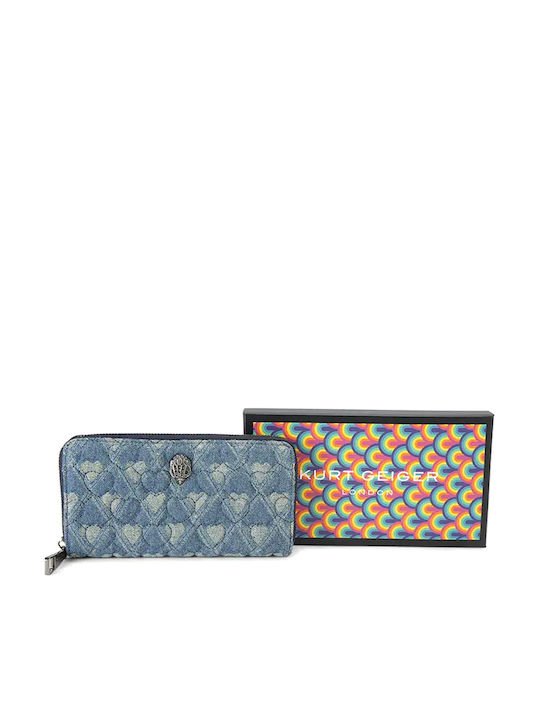 Große Damenbrieftasche Blau