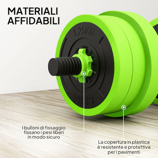 Αλτήρες Σετ με Μπάρα Συνολικού Βάρους 20kg