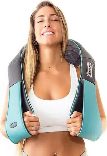 Massage Device Shiatsu for the Neck & the Head with Heating Function Black