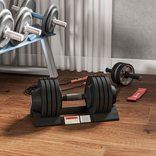 Sportnow Dumbbell 1x 24kg with Stand