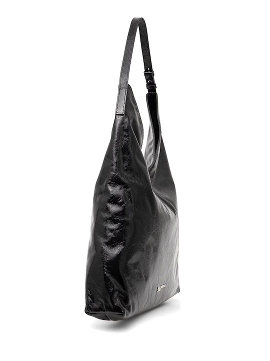 Leather Women's Bag Tote Handbag Black