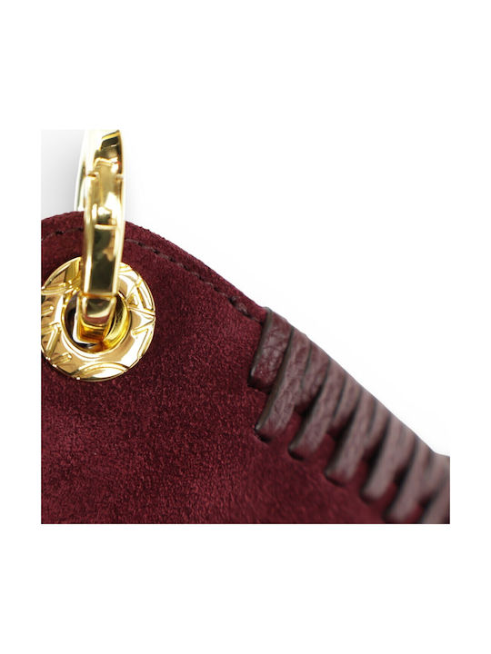 Leather Women's Bag Shoulder Burgundy
