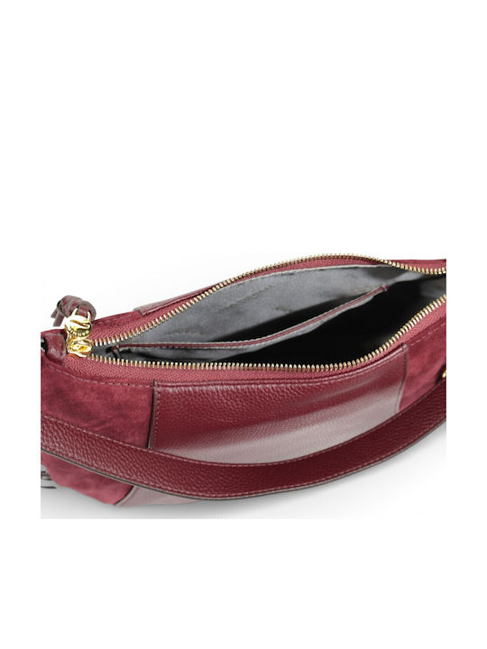 Leather Women's Bag Shoulder Burgundy