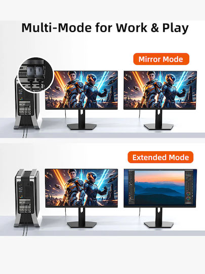 Cabletime Μετατροπέας DisplayPort male σε HDMI female Γκρι 1τμχ CT-DMHF4K-AG6