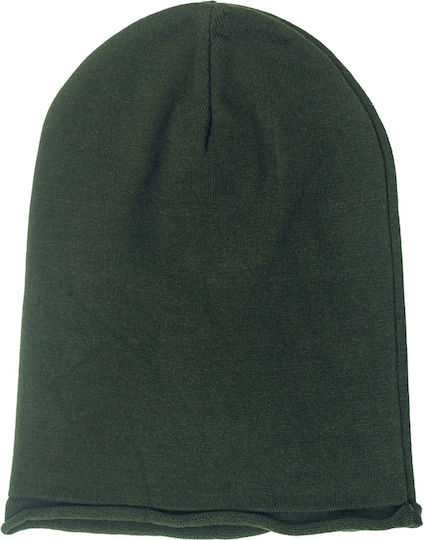 Beanie Unisex Beanie Gestrickt in Khaki Farbe