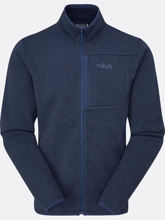 Men's Fleece Cardigan Deep Ink