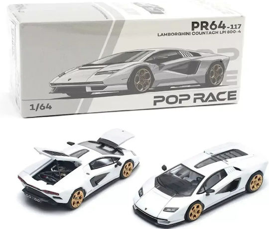 Macheta Auto Lamborghini Countach Lpi 800-4 Alb 1:64 Pop Race