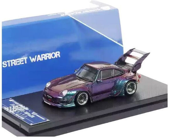 Macheta Auto Porsche Rwb 993 Chameleon High Tail Violet 1:64 Street Weapon