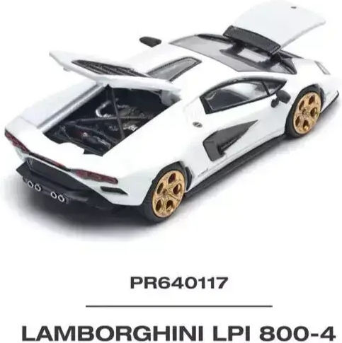 Macheta Auto Lamborghini Countach Lpi 800-4 Alb 1:64 Pop Race