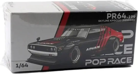 Machetă Mașină Nissan Skyline Gt-r Drift Kenmeri Advan Livery Scara 1:64 Pop Race