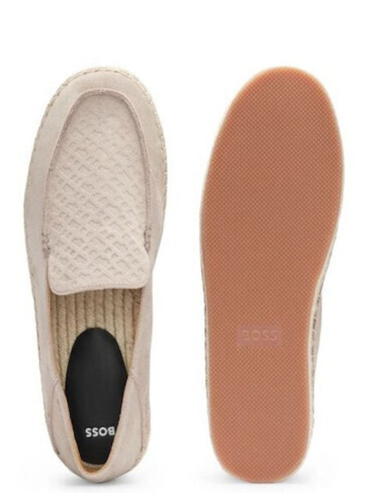 Men's Synthetic Leather Moccasins Beige