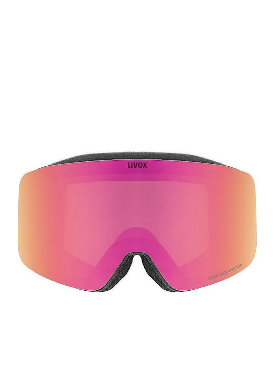 Uvex Adults’ Black Goggles with Black Mirror Lens