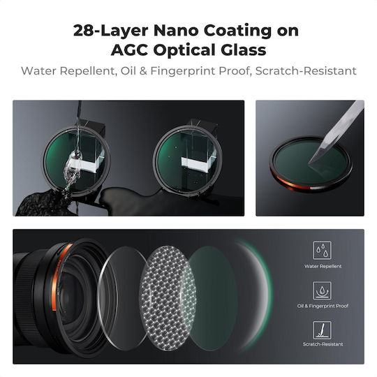 K&F Concept CPL / Adapter / Diffusion / NDFilter Kit 77mm for Camera Lenses