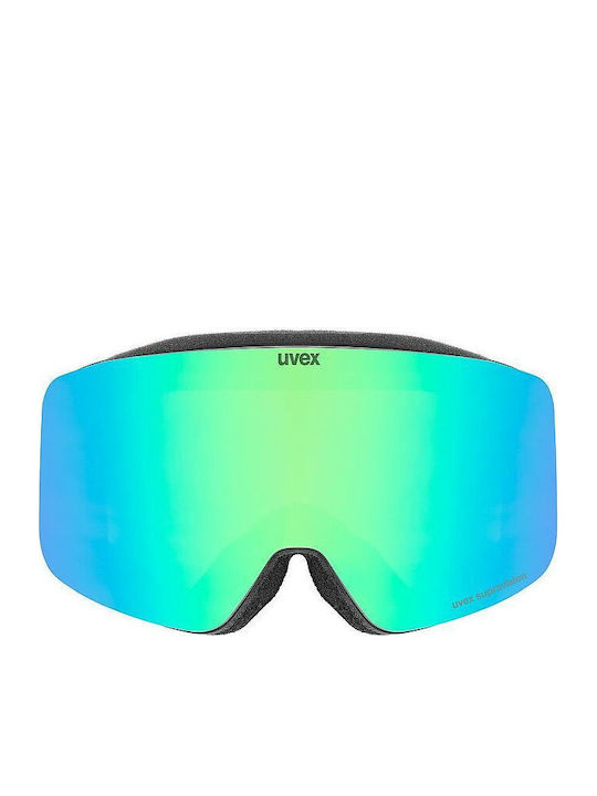 Uvex Μάσκα Σκι & Snowboard Ενηλίκων Πράσινη με Φακό Καθρέπτη σε Πράσινο Χρώμα