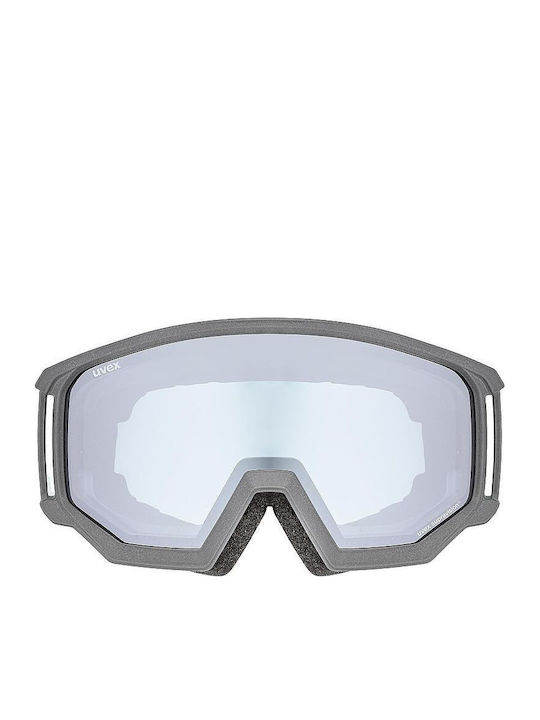 Uvex Μάσκα Σκι & Snowboard Ενηλίκων Μαύρη με Φακό Καθρέπτη σε Μαύρο Χρώμα