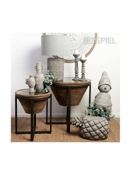 Espiel Decorative Vase Gray 15.5x15.5x21cm