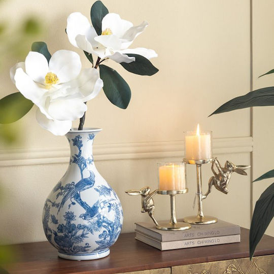 Artekko Decorative Vase Melania White 22x22x36cm