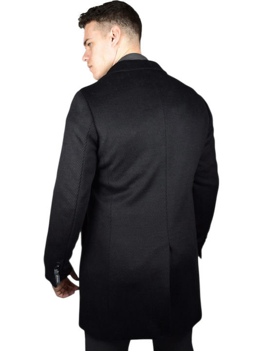 Herren Mantel Black