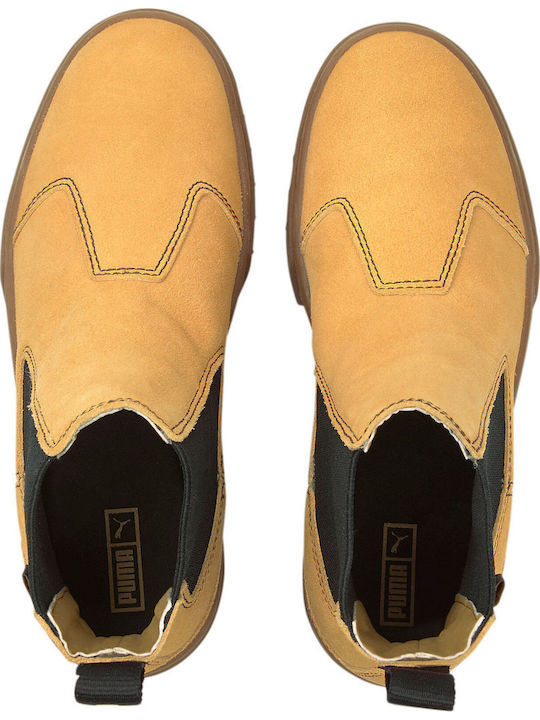 Meyze Chelsea Suede Women's Chelsea Boots Yellow