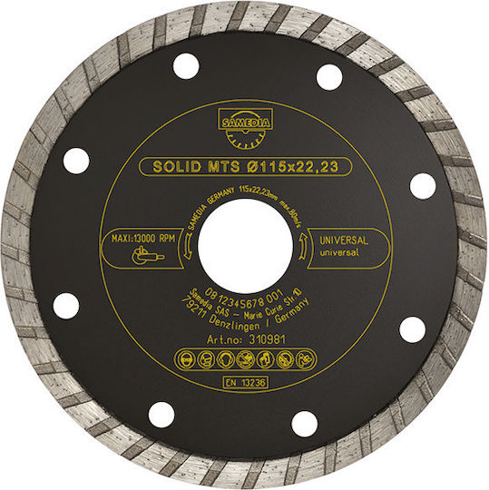 Basic Diamond Discs Mts Dim 230 X 22.23 Samedia 310984