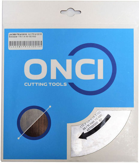 Disc De Tăiere Circular Monometal Dinți Triunghiulari Unghi Pozitiv De Avans 160x1.2x16 Z90 Nv0