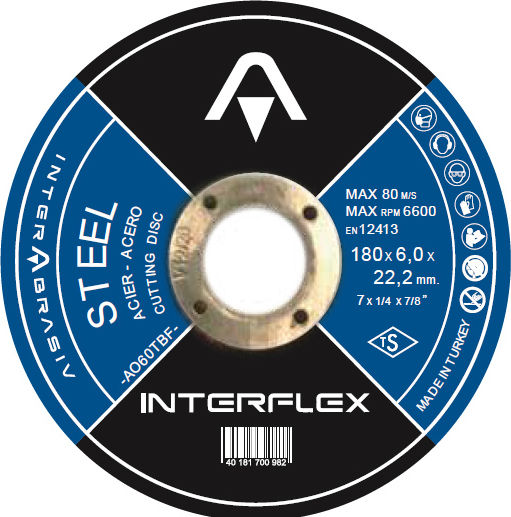 Abrasive Cutting Disc Flat Steel 115x3.0x22.23