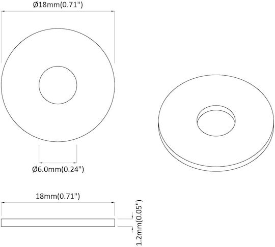 vidaXL Anti-Loose Washer 2pcs