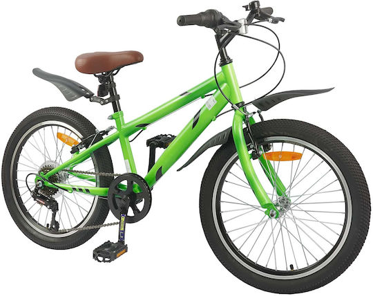 vidaXL 24" Bicicletă pentru copii BMX Verde