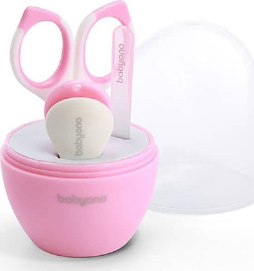 Babyono Baby Nail Care Set Pink 3 Pieces