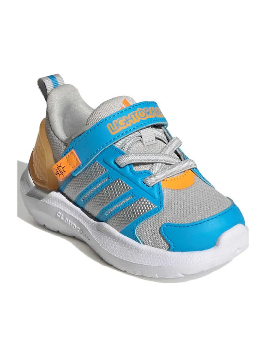 Kids Sports Running Shoes with Hoop & Loop Closure Light Blue