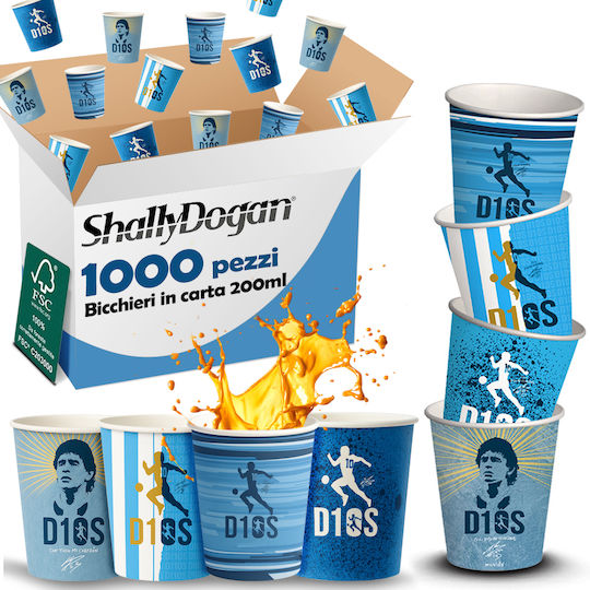 Shally Dogan Ποτήρι μιας Χρήσης Χάρτινo 200ml 1000τμχ