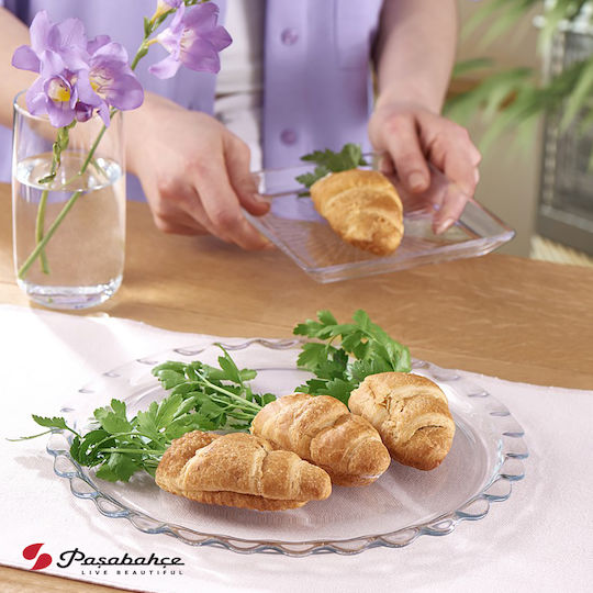 Espiel Petite Patisserie Serving Platter Transparent 26.4x26.4cm
