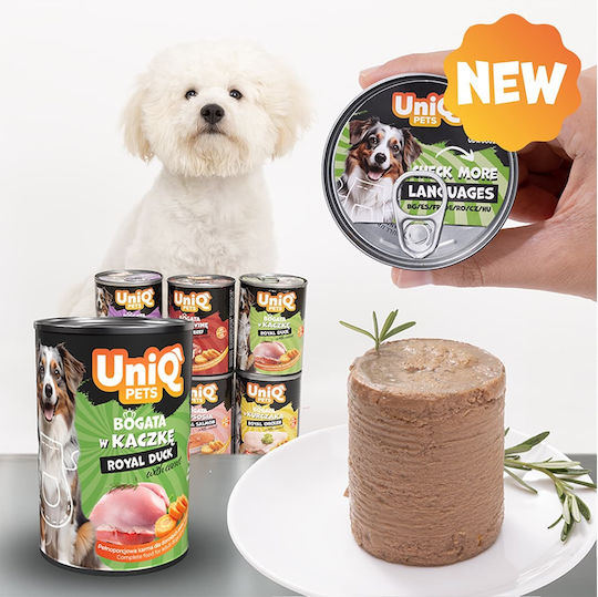 Uniq Wet Food Dogs with Duck 375gr