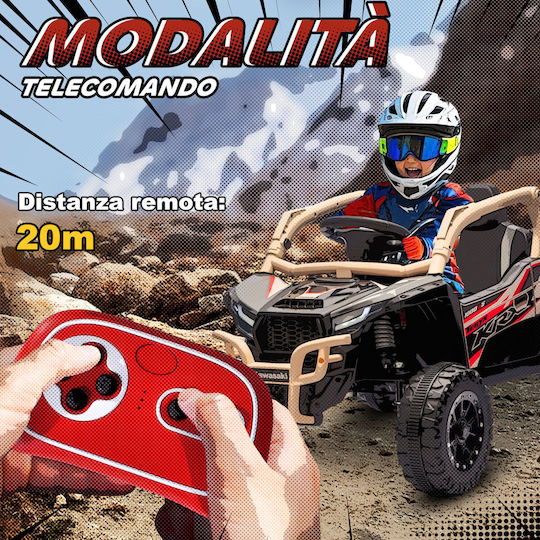 Buggy Μονοθέσιο με Τηλεκοντρόλ Licensed 12 Volt Καφέ για 3+ Ετών