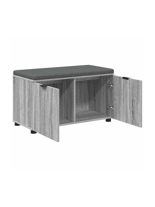 Мебел За Антре с Пейка Сив Сонома 80x38x46см