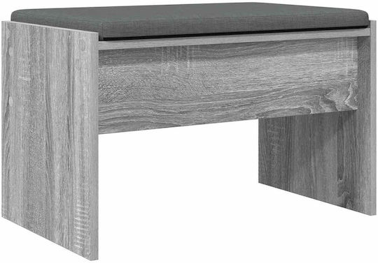 Έπιπλο Εισόδου με Παγκάκι Γκρίζο Σονομα 60x38x46εκ.
