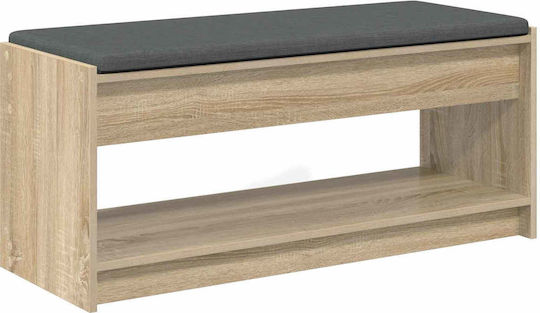 Entry Furniture with Bench Sonoma Oak 100x38x46cm