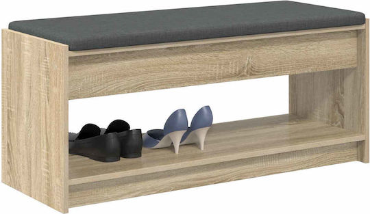 Entry Furniture with Bench Sonoma Oak 100x38x46cm