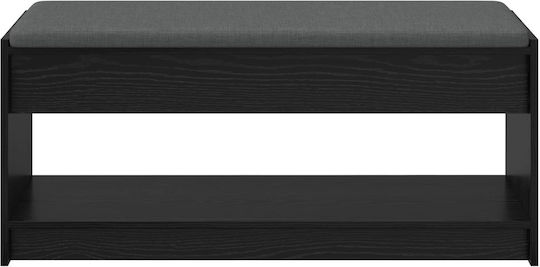 Мебел за антре с Пейка Черна Бук 100x38x46см