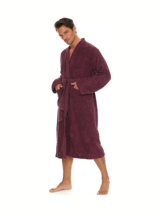 Homelovers Μπουρνούζι με Γιακά Ploom Purple 350gr/m² Homelovers Μπουρνούζι με Γιακά Ploom Purple 350gr/m²