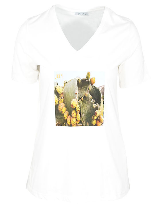 Women's Blouse Short Sleeve White