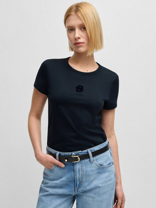 Дамска Памучна Блуза Синя Dark Blue
