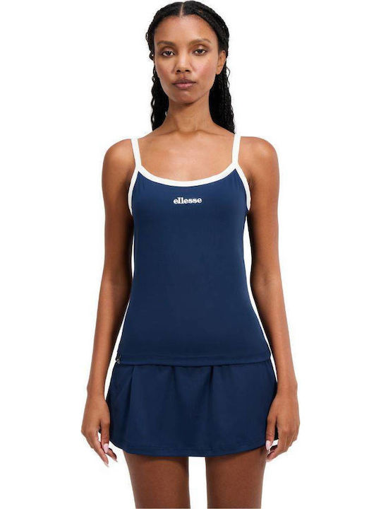 Dolce Women's Athletic Blouse Sleeveless Navy Blue