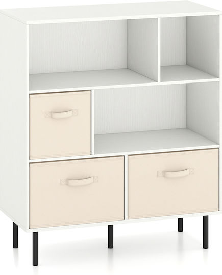 Bibliothek Weiß 105x90x40cm