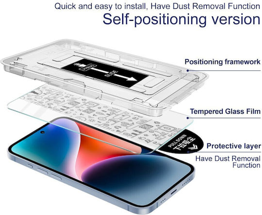Xiaomi Poco F8 Pro 5g Imak H Series Easy Install Tempered Glass Transparent