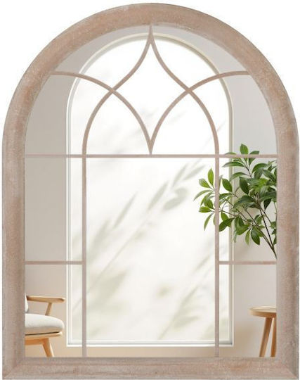 Costway HZ10394GR Καθρέπτης Τοξωτός Γκρι 88.5x69cm Costway HZ10394GR Καθρέπτης Τοξωτός Γκρι 88.5x69cm