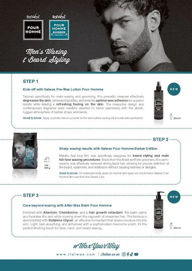 Italwax Pour Homme After-wax Balm Men 250 Ml